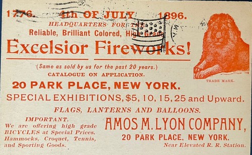 4th july fireworks 1896 - of,