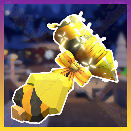 Golden firework set - golden,