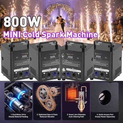 4pcs 800w cold spark - cold, machine