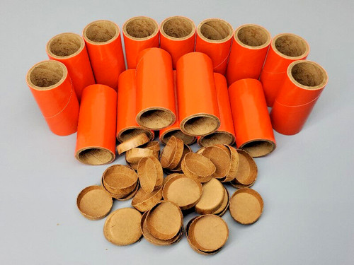 25pc orange fireworks tubes - orange,